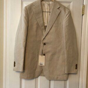Suitsupply tailored blazer, never worn with tags, size 36, beige